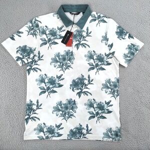 TravisMathew Polo Shirt Mens XL Featherweight Magnolia Floral Heater NWT Golf